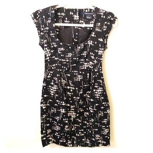 Black/ Light Pink French Connection Mini Dress